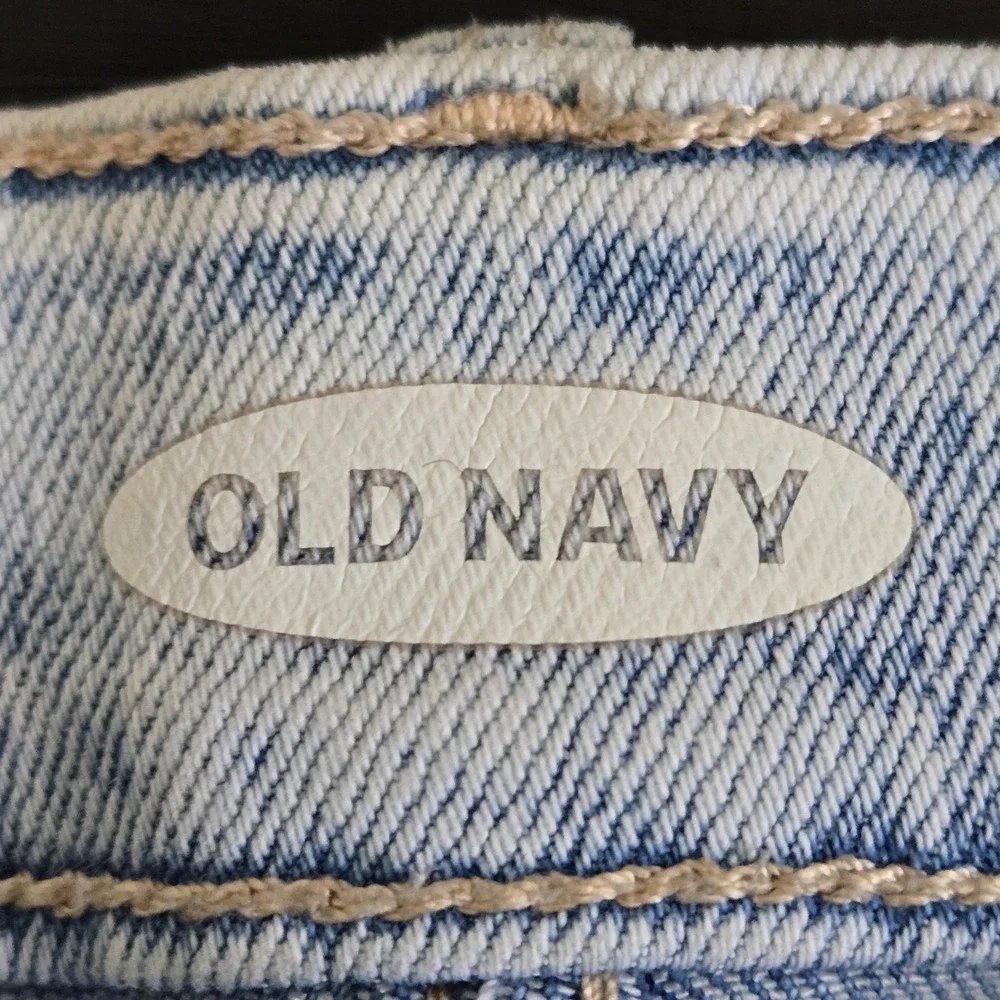 Lot 2 Girls Jean Shorts SZ 8 Old Navy Stone Was Imperial Star Dark Wash‎